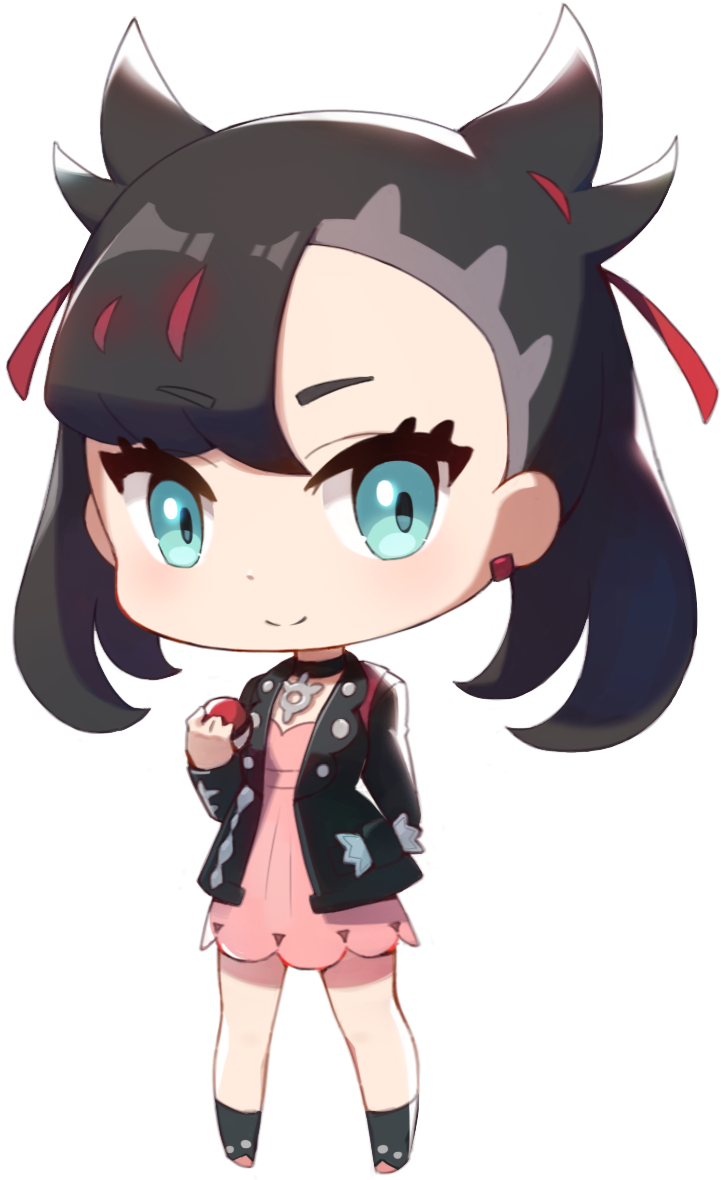 1girl, aqua_eyes, asymmetrical_bangs, bangs, black_choker, black_hair, black_jacket, chibi