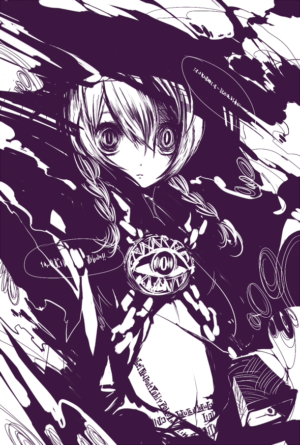 chink, curse_maker, k_(li), monochrome, purple, sekaiju_no_meikyuu