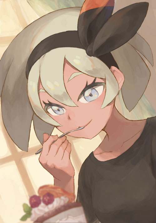 1girl, ametani_kuko, bangs, black_hairband, black_shirt, closed_mouth, collarbone, commentary_request