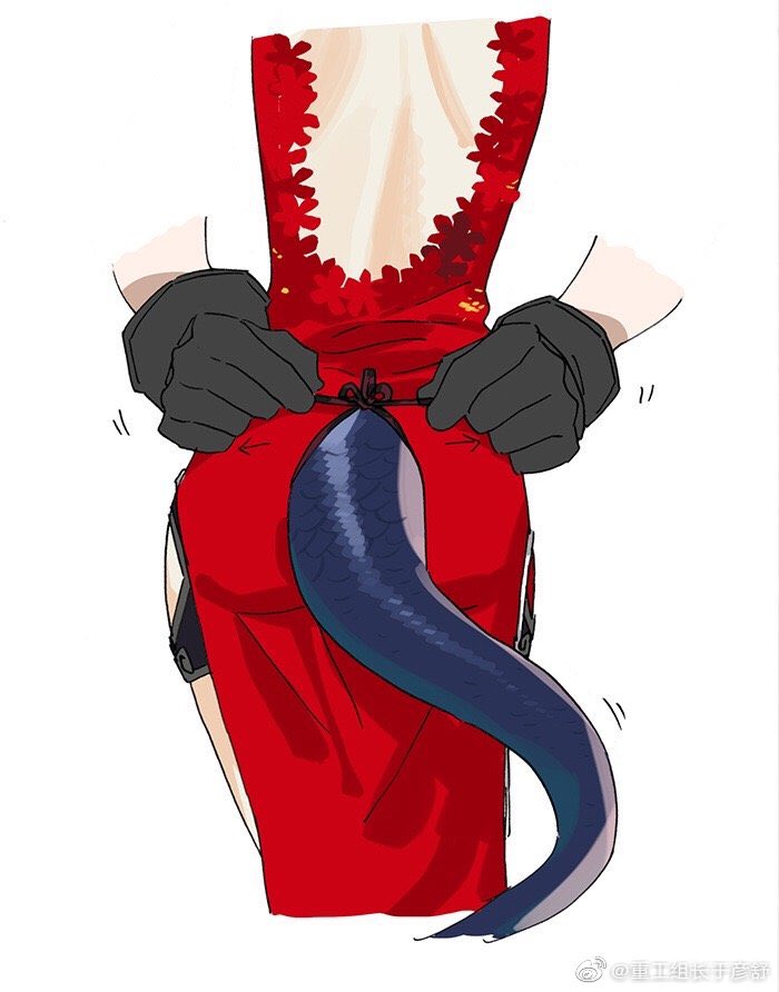 2girls, arknights, back, backless_dress, backless_outfit, black_gloves, ch'en_(arknights), china_dress