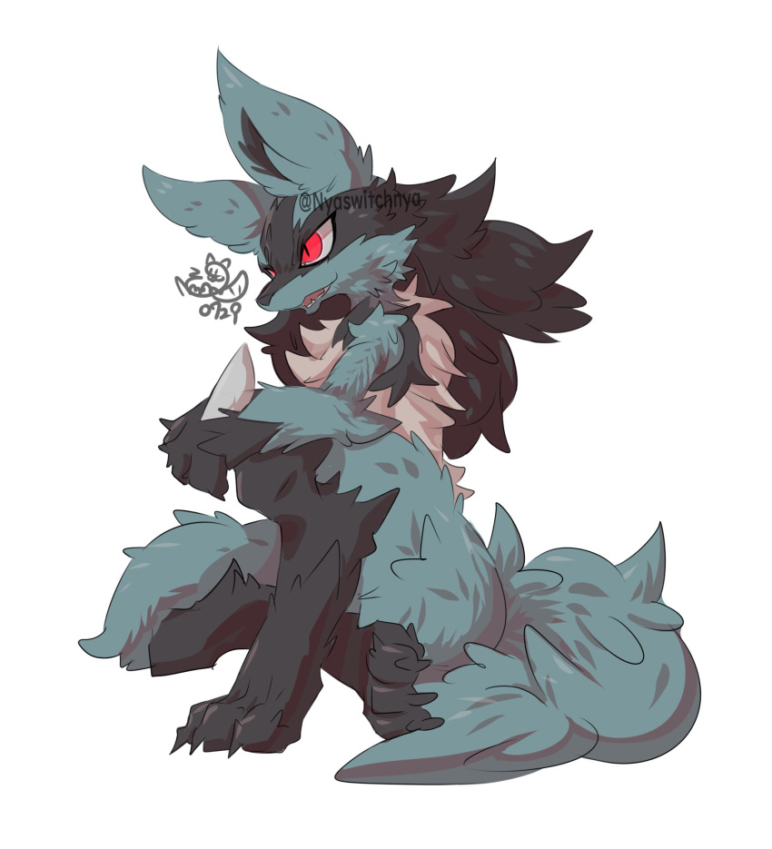 1boy, animal_ears, artist_name, claws, dated, fang, furry, gen_4_pokemon