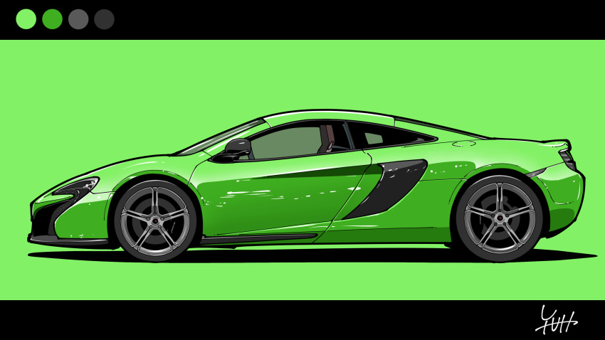 absurdres, car, color_guide, from_side, ground_vehicle, highres, mclaren, mclaren_650s