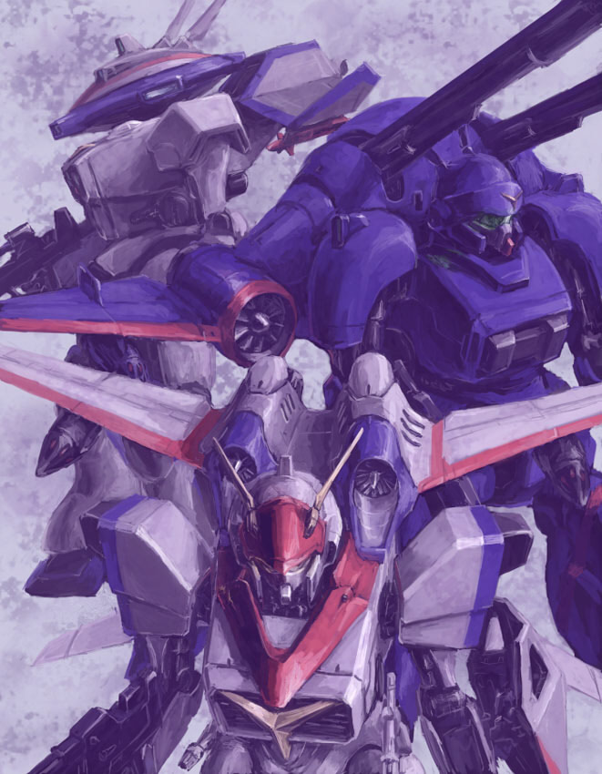 cannon, d-1, d-2, d-3, gun, kikou_senki_dragonar, mecha, metal_armor_dragonar