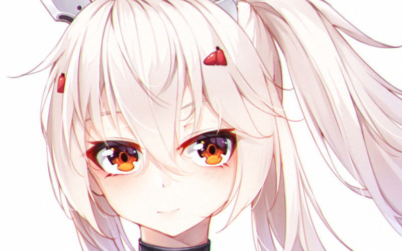 1girl, ayanami_(azur_lane), azur_lane, choker, close-up, commentary_request, ge_zhong_kuaile, hair_ornament