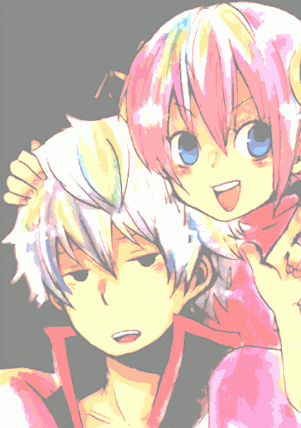gintama, kagura_(gintama), sakata_gintoki, tomoya_(artist)