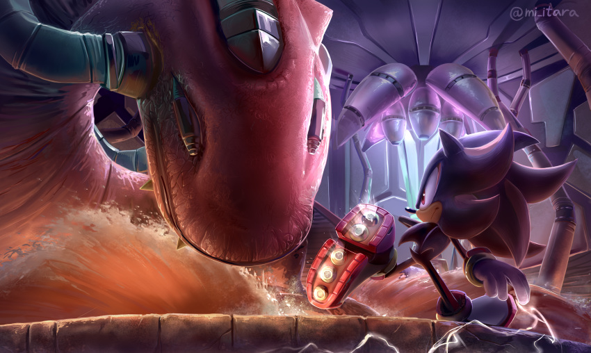 1boy, absurdres, animal_ears, artist_name, biolizard, black_hair, closed_mouth, electricity