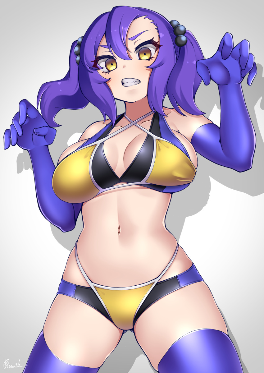 1girl, absurdres, bangs, bare_shoulders, bikini, black_bikini, breasts, brown_eyes