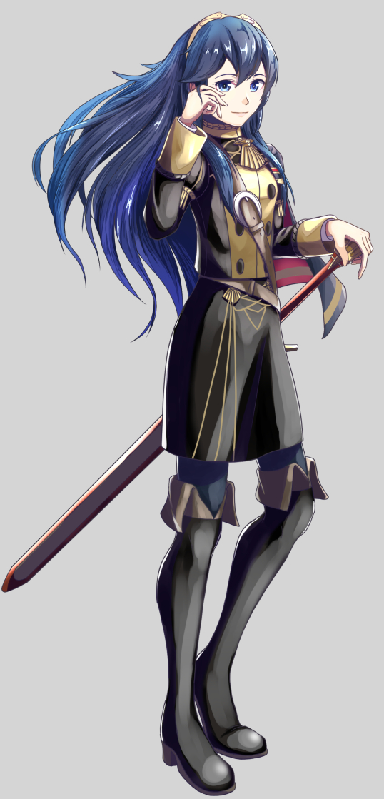 1girl, alternate_costume, bangs, black_footwear, black_jacket, black_skirt, blue_eyes, blue_hair