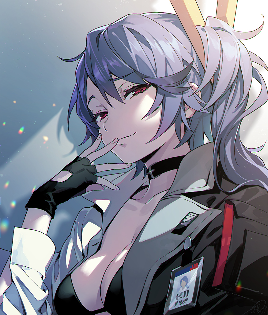 1girl, bangs, bikini, black_bikini, blue_hair, breasts, collarbone, enmr39_(anonyma)