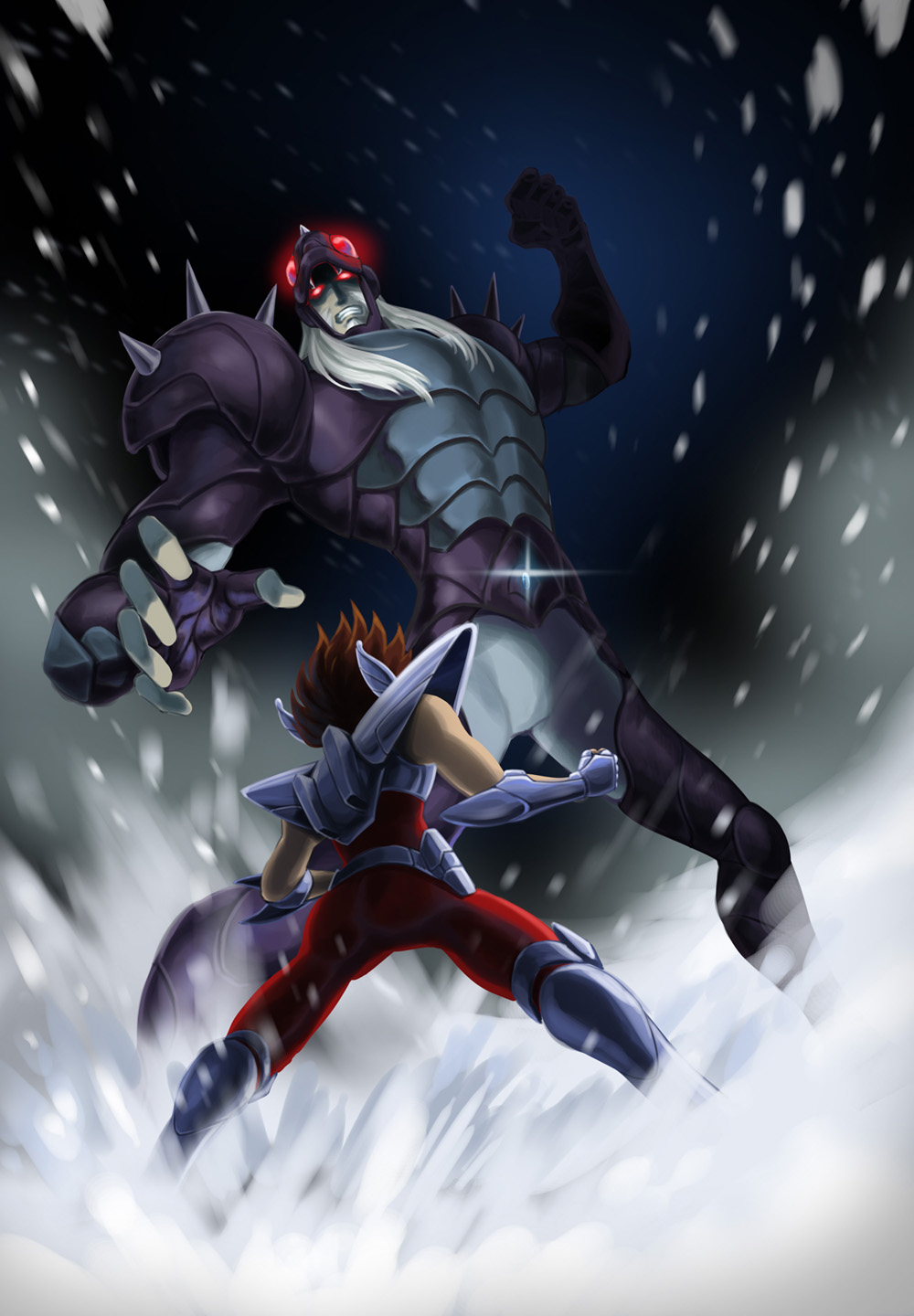 armor, ba_(artist), digital_art, fighting, fighting_stance, pegasus_seiya, phecda_gamma_thor, saint_seiya