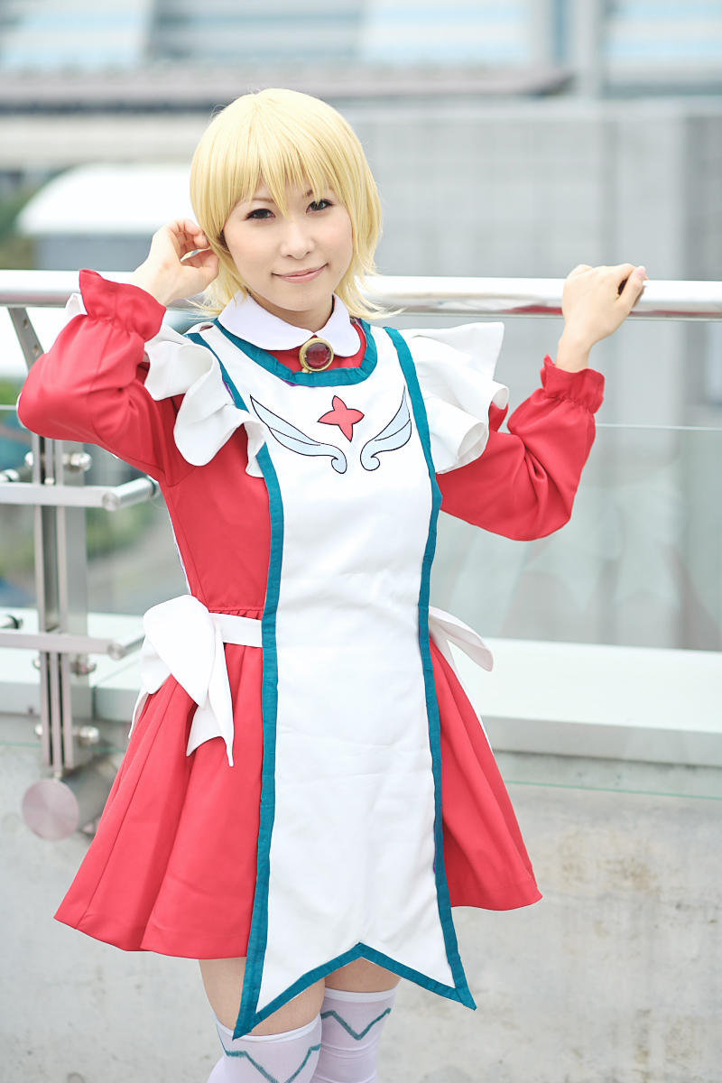 apron, asian, blonde_hair, chippi, cosplay, erstin_ho, mai_otome, maid