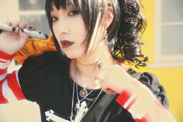 asian, black_lagoon, chainsaw, cosplay, emo, female, girl, goth