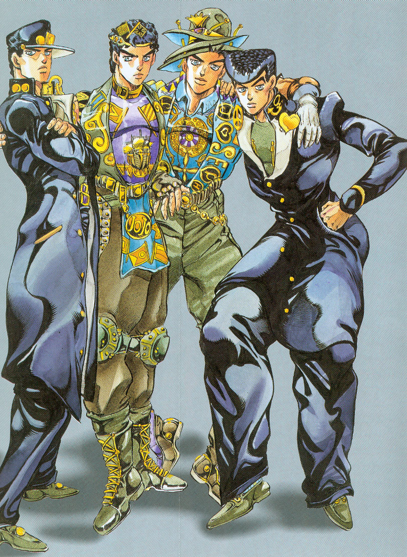 gakuran, higashikata_josuke, higashikata_jousuke, hirohiko_araki, jojo's_bizarre_adventure, jojo_no_kimyou_na_bouken, jonathan_joestar, joseph_joestar