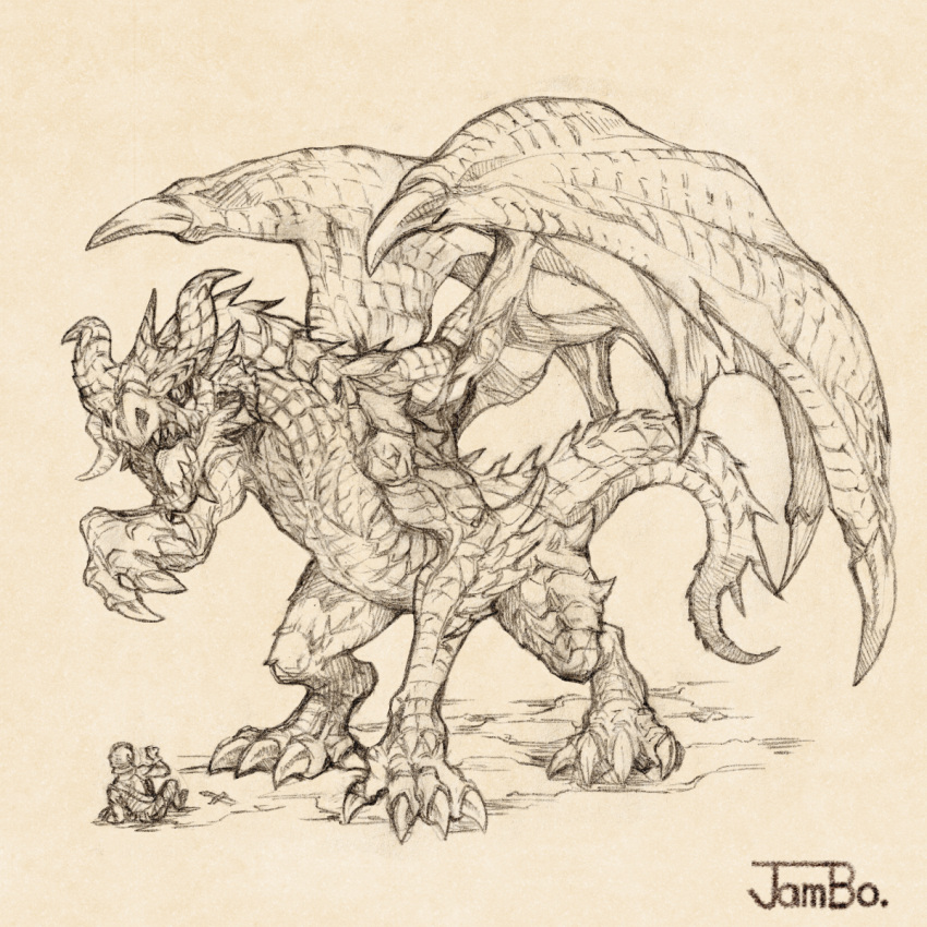 1boy, armor, dragon, ds_hand55, greyscale, helmet, highres, horns