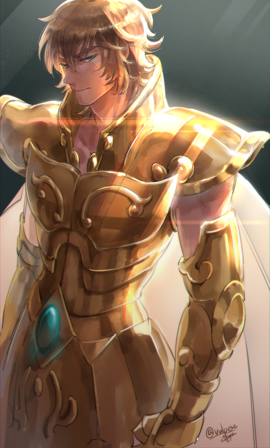 1boy, armor, golden_armor, male, saint_seiya, vulpese