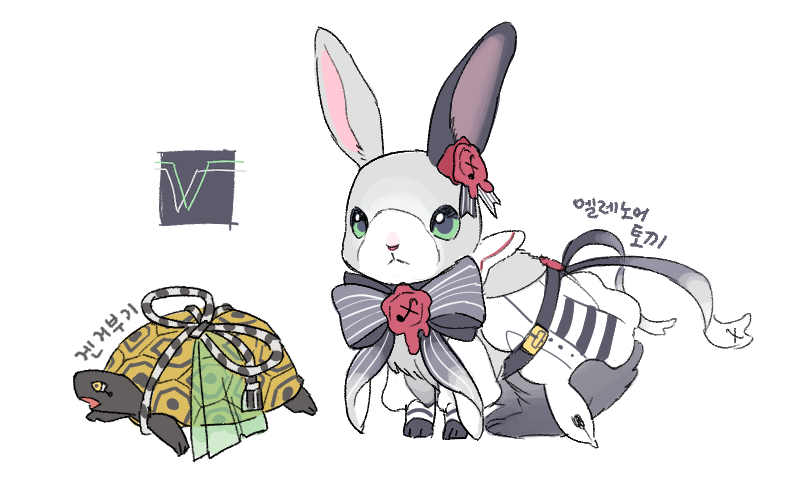 1boy, 1girl, animalization, black_fur, bow, bowtie, commentary, dee0333