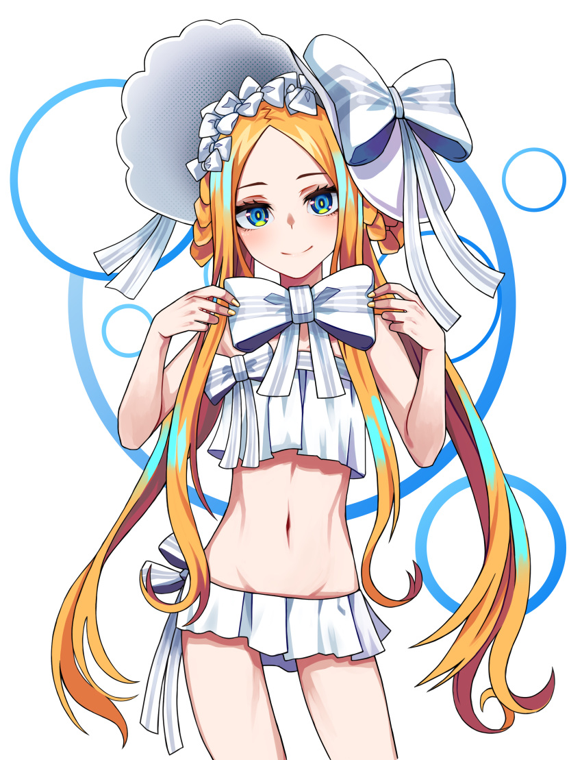 1girl, abigail_williams_(fate/grand_order), abigail_williams_(swimsuit_foreigner)_(fate), absurdres, bangs, bare_shoulders, bikini, blonde_hair