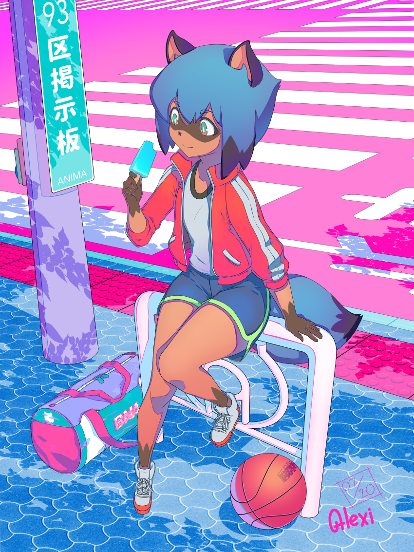 1girl, absurdres, alexi_ansell, animal_ears, animal_nose, artist_name, bag, basketball
