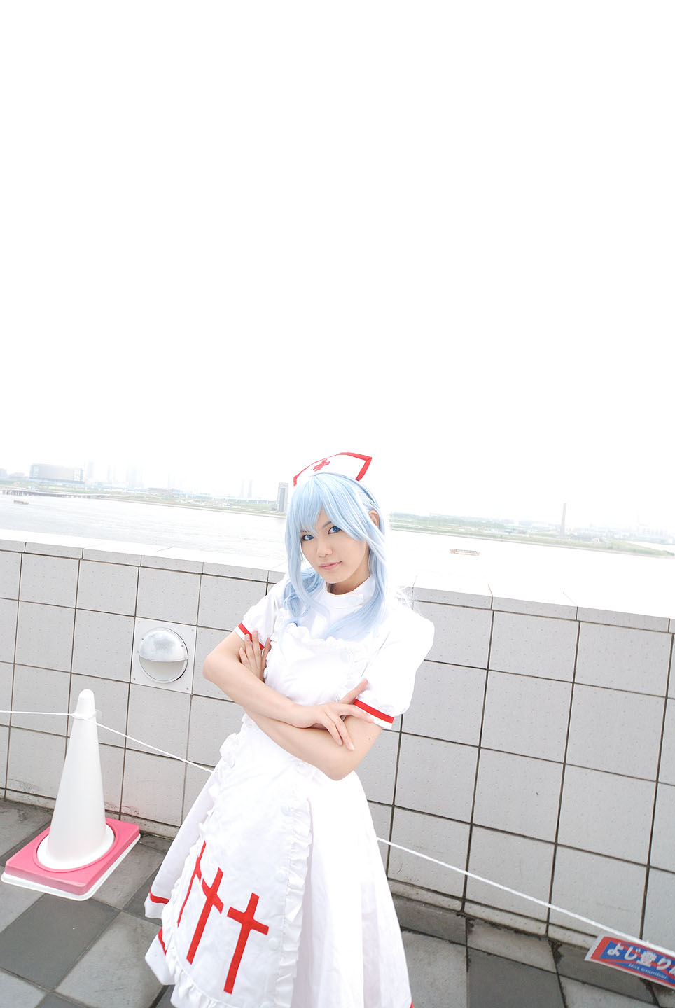 blue_hair, cosplay, kouno_tooru, kouzuki_suzuka, nurse, nurse_uniform, photo, princess_princess