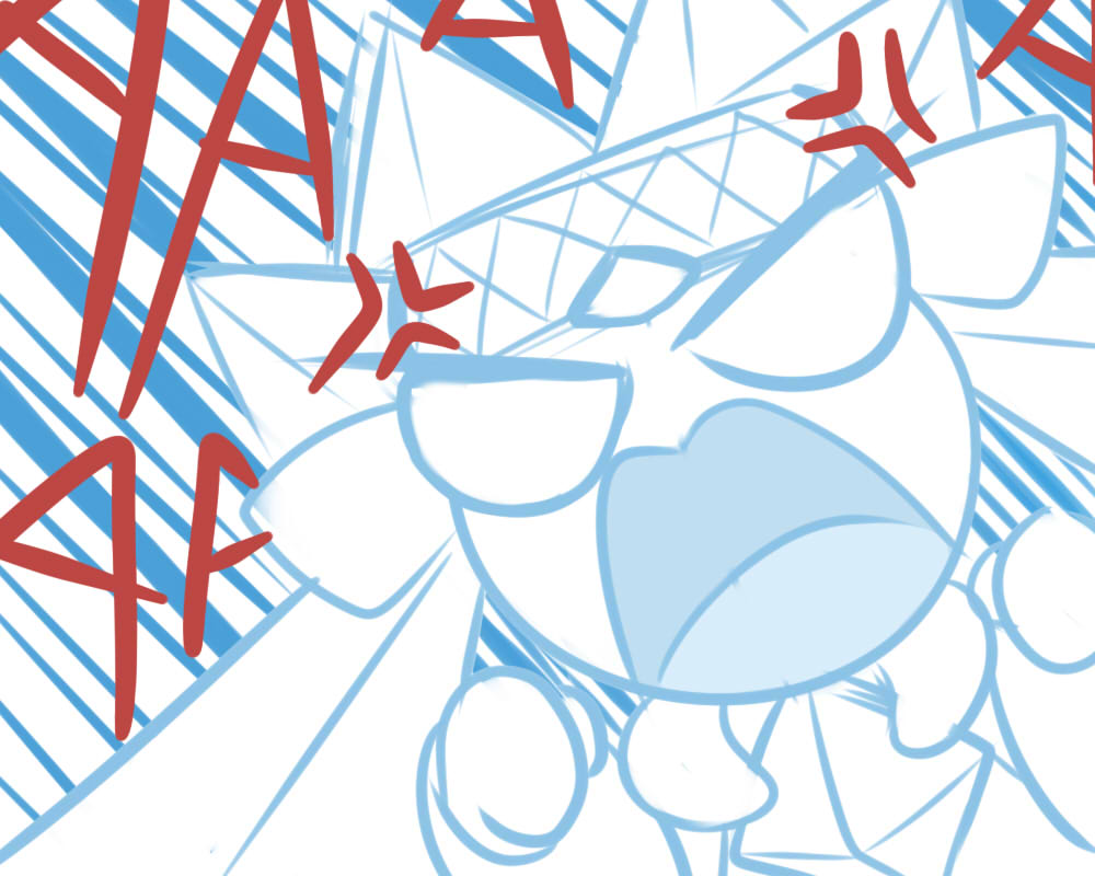 anger_vein, angry, commentary, diancie, english_commentary, gen_6_pokemon, mythical_pokemon, no_humans, open_mouth, pokemon, pokemon_(creature), sol-lar-bink, solo, tongue