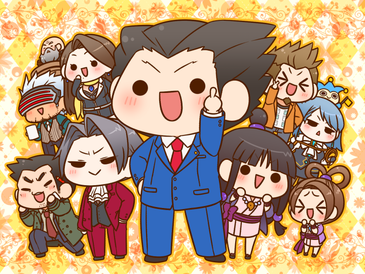 >_<, 4girls, 6+boys, ayasato_chihiro, ayasato_harumi, ayasato_mayoi, black_hair, blue_hair