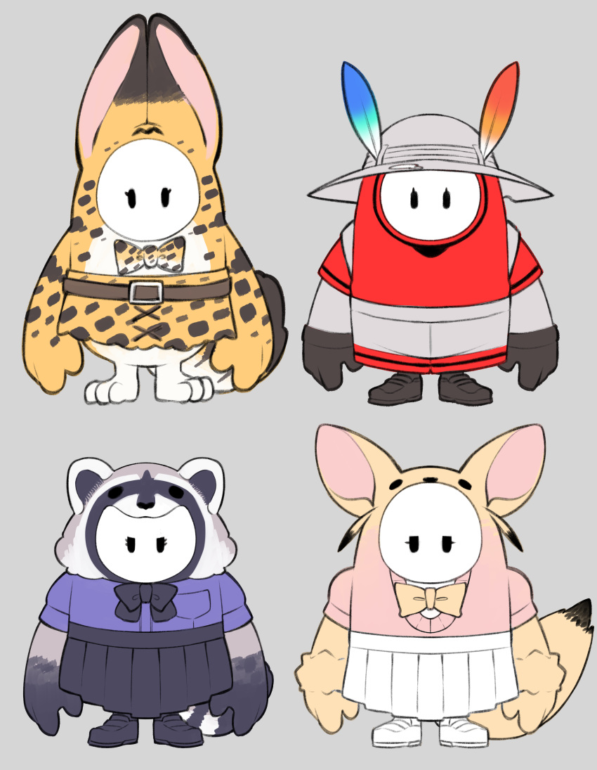 4others, absurdres, animal_ears, black_eyes, common_raccoon_(kemono_friends), common_raccoon_(kemono_friends)_(cosplay), cosplay, crossover