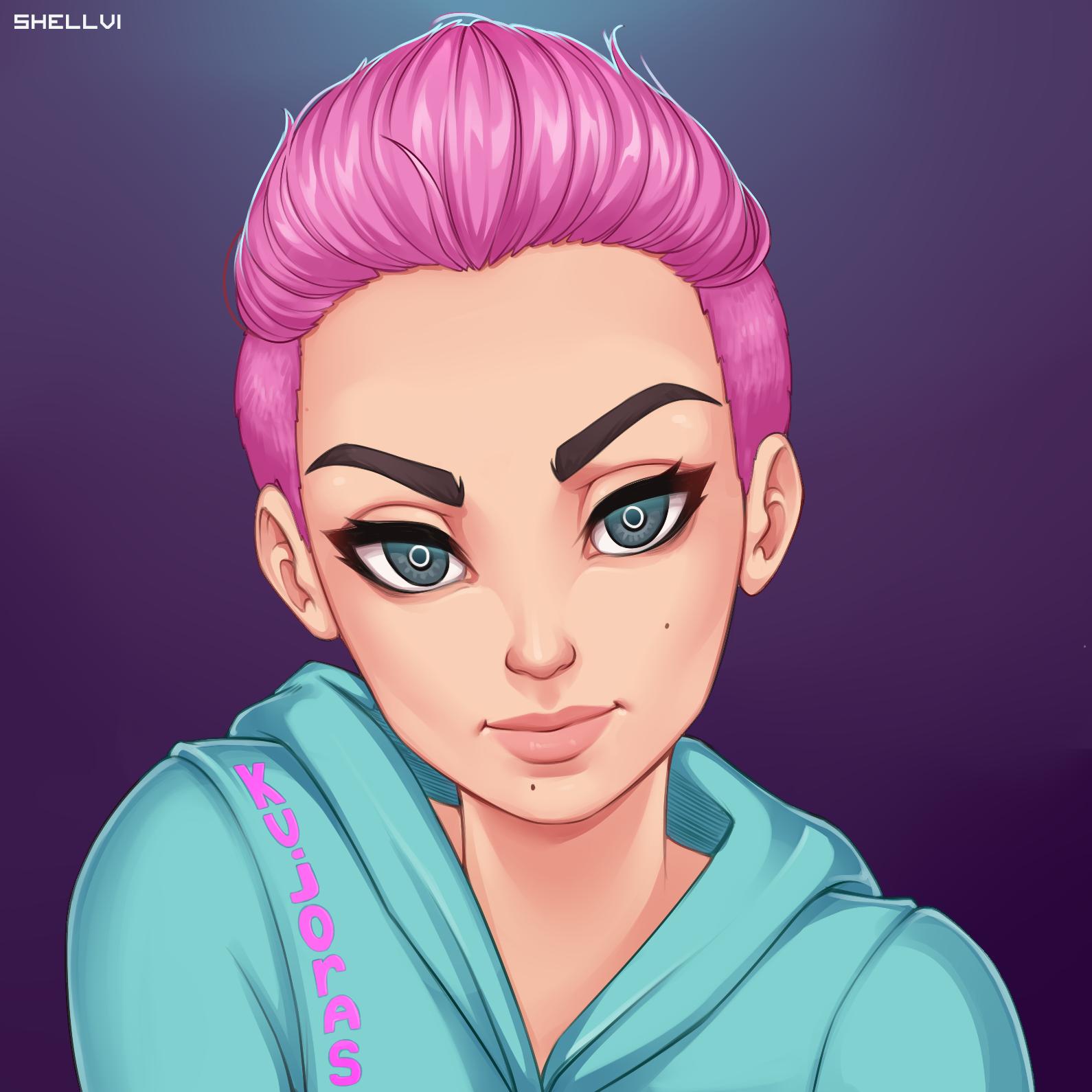 1girl, aqua_hoodie, artist_name, bangs, black_eyes, closed_mouth, clothes_writing, commentary