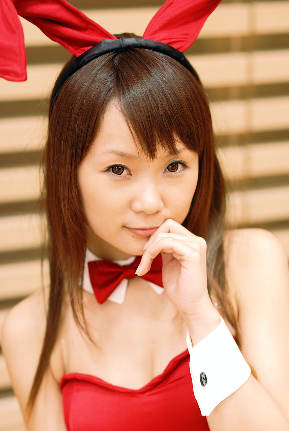 animal_ears, asahina_mikuru, rabbit_ears, collar, cosplay, hiromichi, leotard, photo