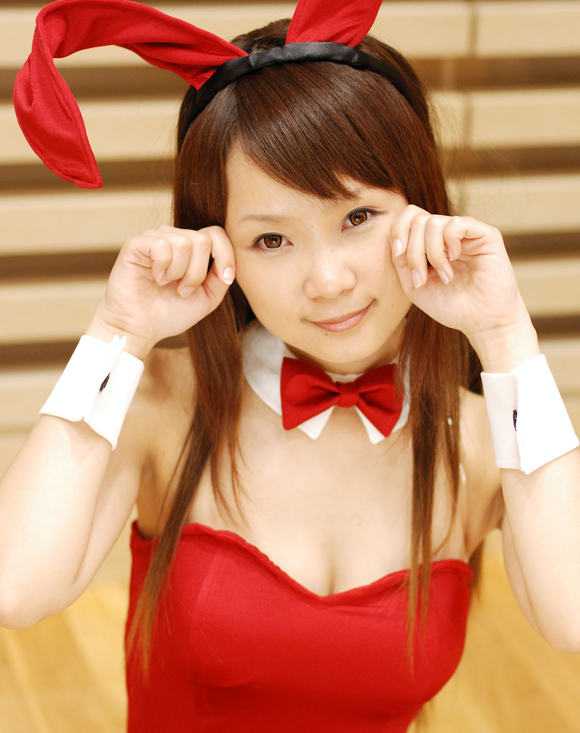 animal_ears, asahina_mikuru, rabbit_ears, collar, cosplay, hiromichi, leotard, photo