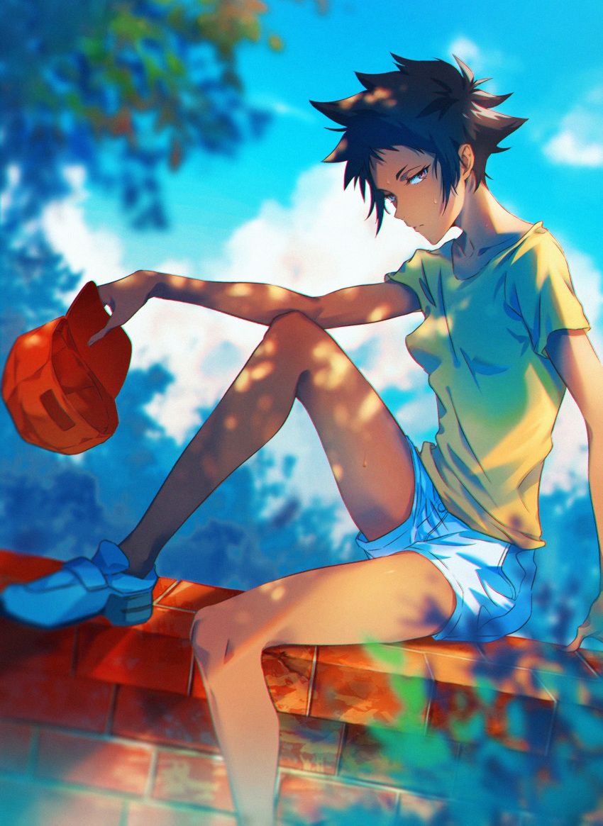 1girl, abigail_jones, absurdres, baseball_cap, breasts, brown_eyes, brown_hair, dark_skin
