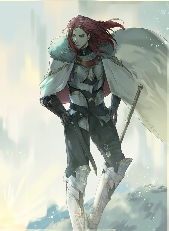1boy, armor, bishounen, black_gloves, cloak, closed_eyes, fate/grand_order, fate_(series)