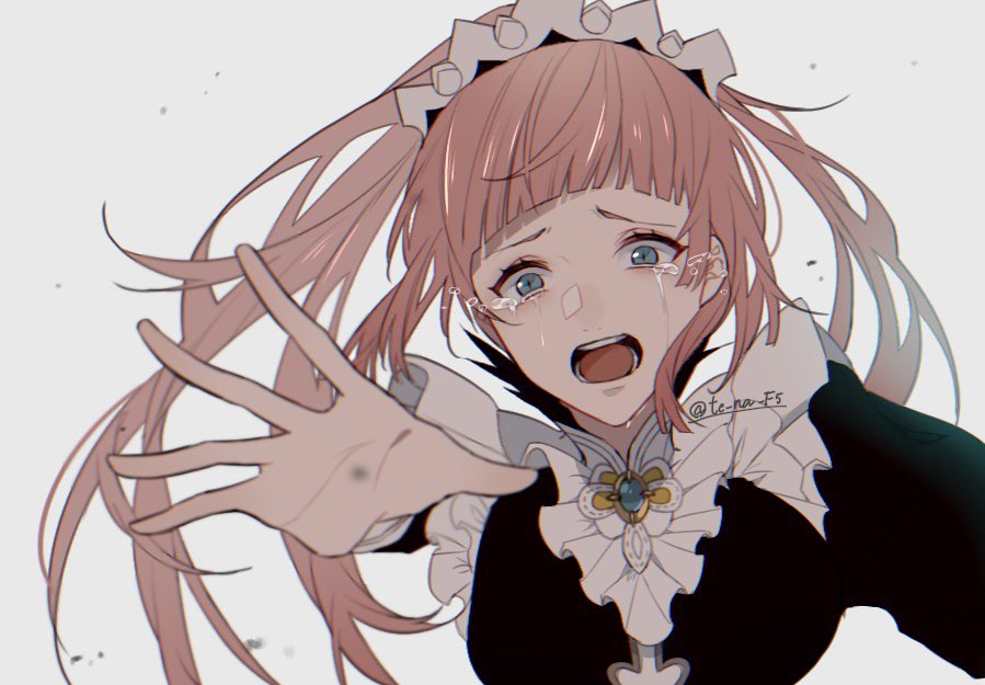 1girl, blue_eyes, crying, crying_with_eyes_open, felicia_(fire_emblem), fire_emblem, fire_emblem_fates, gem