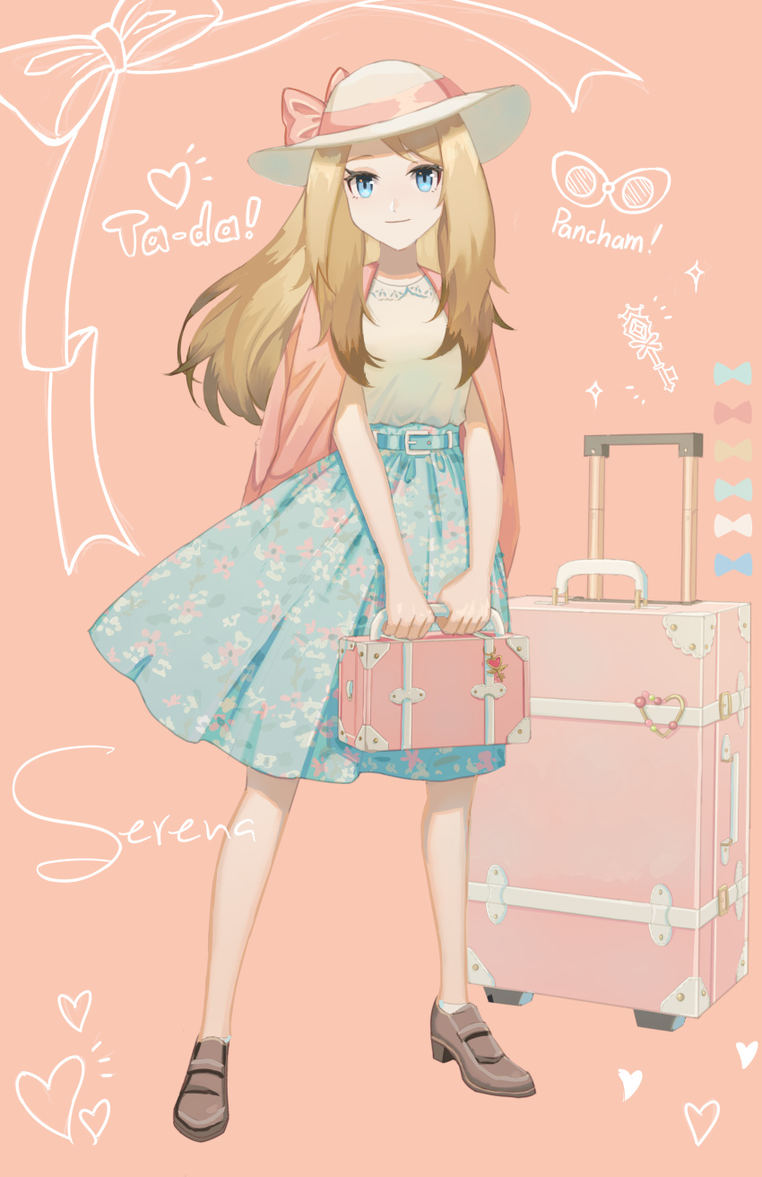 1girl, absurdres, ak1, bangs, belt, belt_buckle, blonde_hair, blue_belt