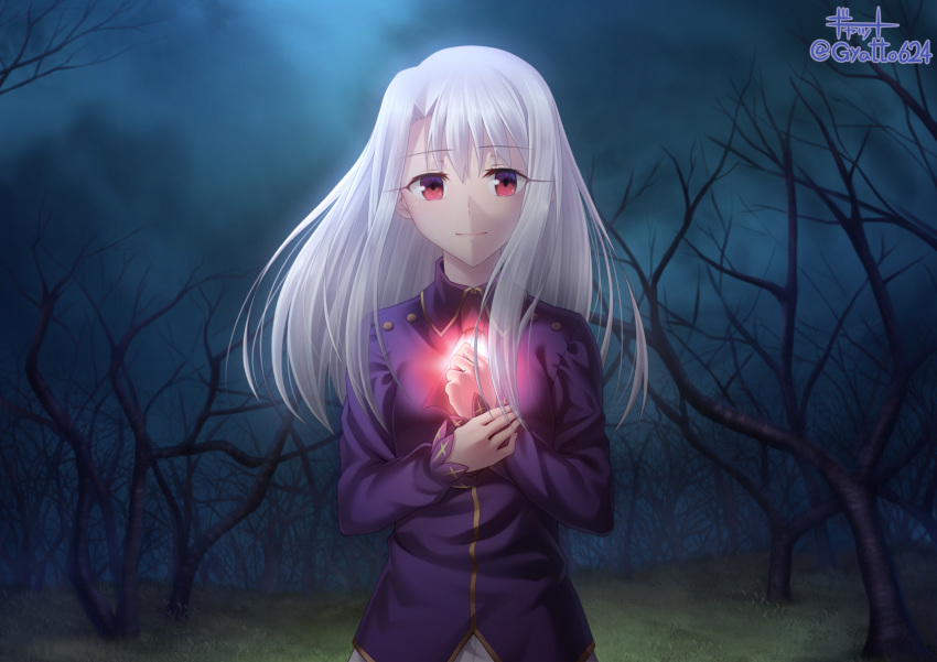 1girl, ascot, bangs, closed_mouth, clouds, cloudy_sky, collared_shirt, dress_shirt