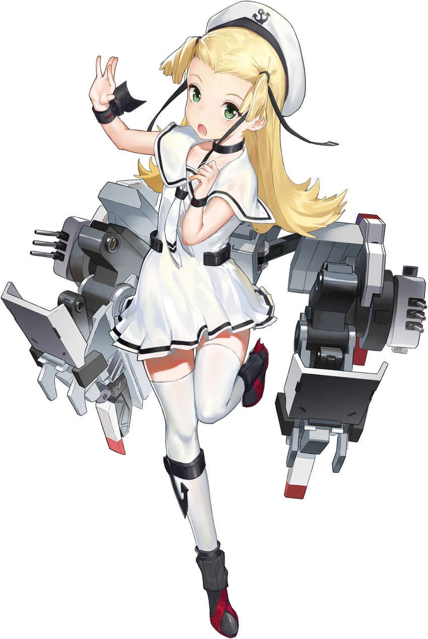 1girl, anchor_symbol, artist_request, bangs, black_choker, black_footwear, blue_oath, blush