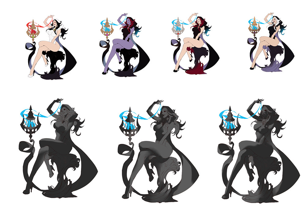 1girl, arm_up, black_bear, black_footwear, chair, dermiss, flat_color, floating_hair