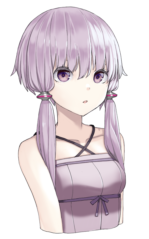 1girl, akahara_tyun, bangs, breasts, collarbone, criss-cross_halter, cropped_torso, dress