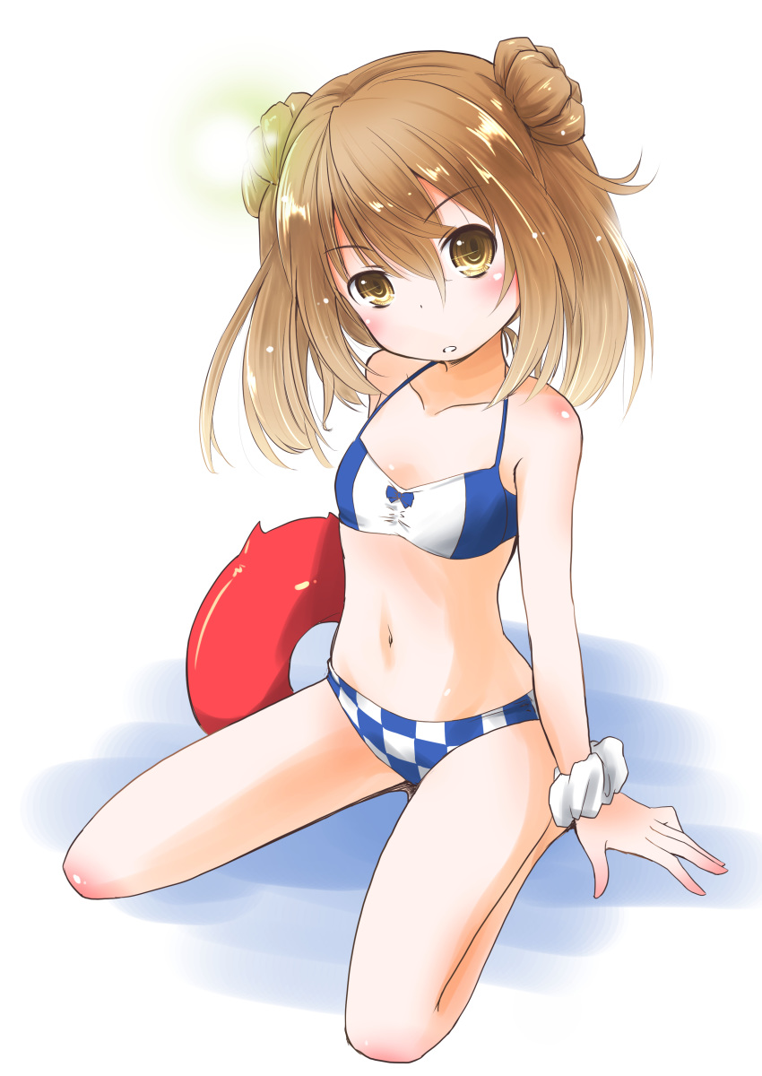 1girl, absurdres, adapted_costume, double_bun, enemy_lifebuoy_(kantai_collection), head_tilt, highres, kantai_collection