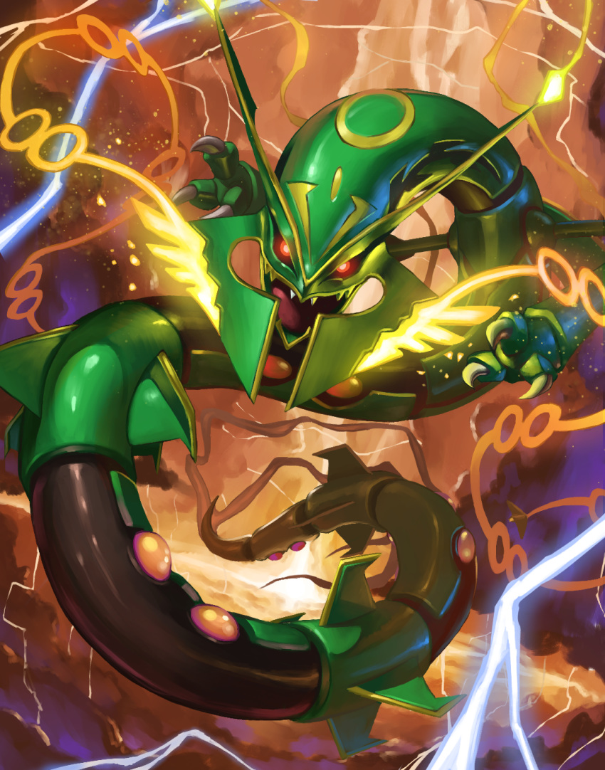 commentary_request, dragon, eastern_dragon, energy, fangs, gen_3_pokemon, glowing, glowing_eyes