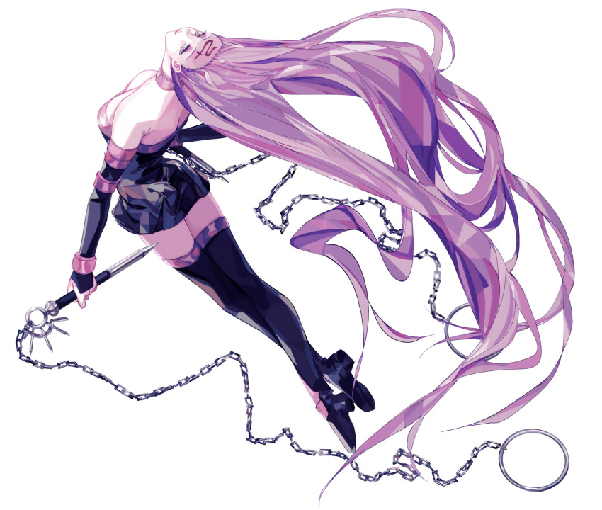 absurdly_long_hair, chain, fate/stay_night, fate_(series), highres, hirose3y, long_hair, rider