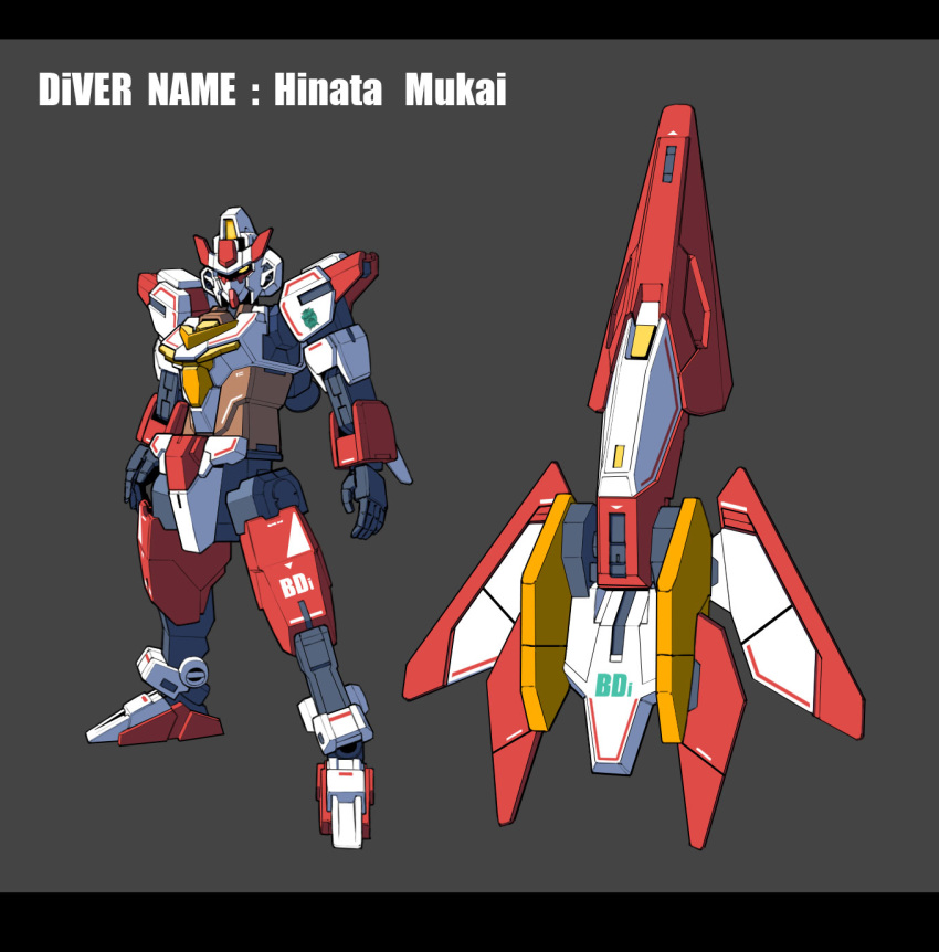 character_name, core_gundam_ii, g.yamamoto, grey_background, gundam, gundam_build_divers, gundam_build_divers_re:rise, highres