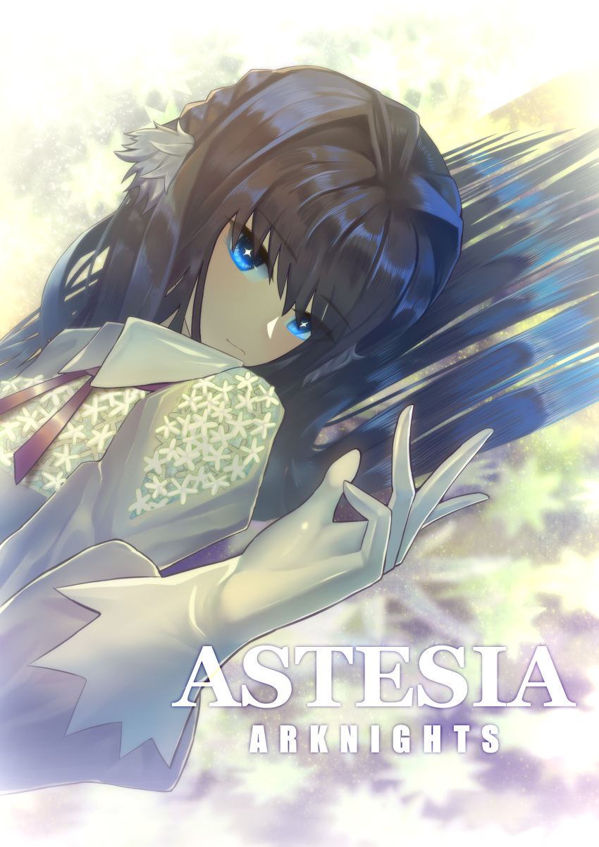 +_+, 1girl, absurdres, arknights, astesia_(arknights), bangs, bielin, black_hair