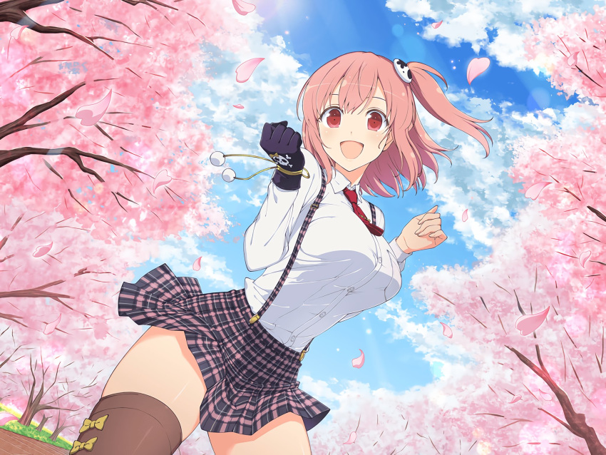 1girl, breasts, dead_or_alive, dead_or_alive_5, dead_or_alive_xtreme, flower, gloves, hair_ornament
