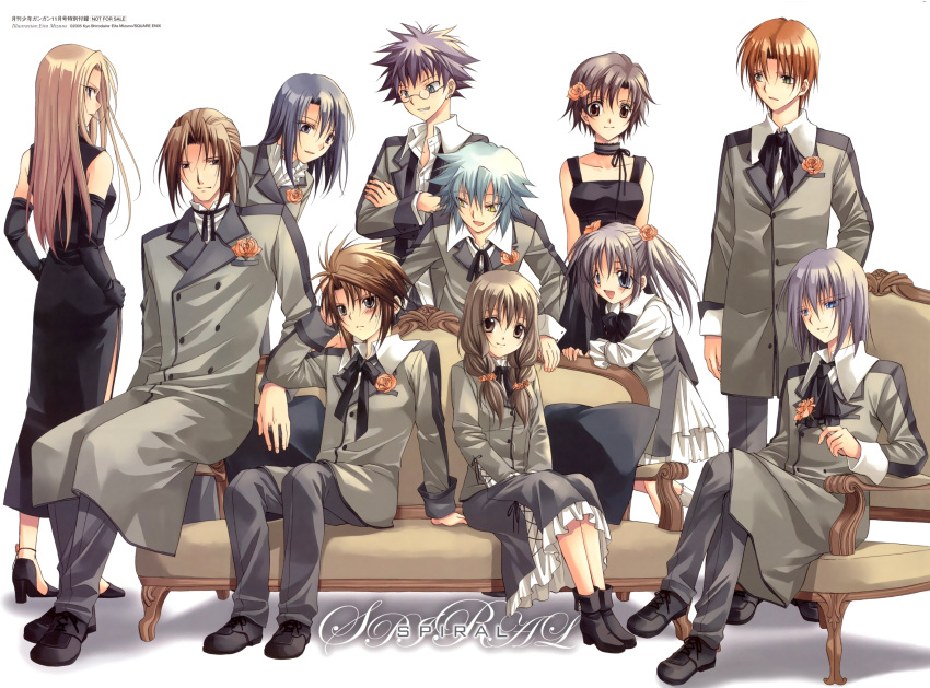 asazuki_kousuke, eyes_rutherford, kanone_hilbert, mizushiro_hizumi, narumi_ayumu, narumi_kiyotaka, narumi_madoka, spiral, takamachi_ryoko, takeuchi_rio, tsuchiya_kirie, yuizaka_hiyono