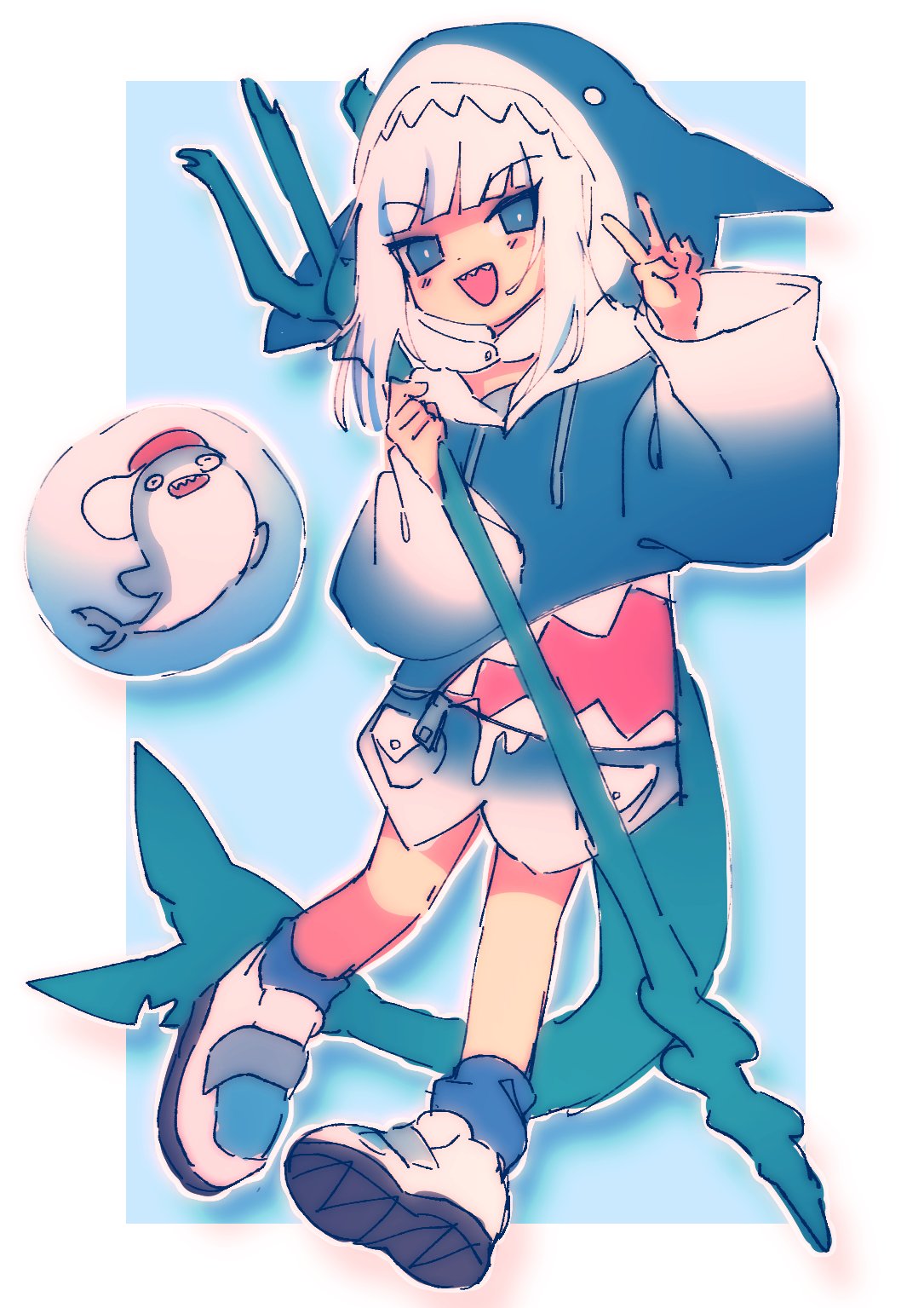 1girl, bangs, bloop_(gawr_gura), english_commentary, gawr_gura, highres, hololive, hololive_english