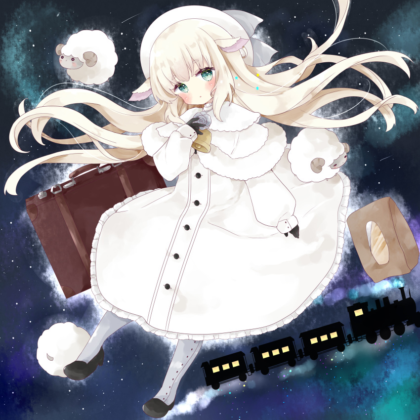 .live, 1girl, :o, absurdres, animal, animal_ears, bag, bangs