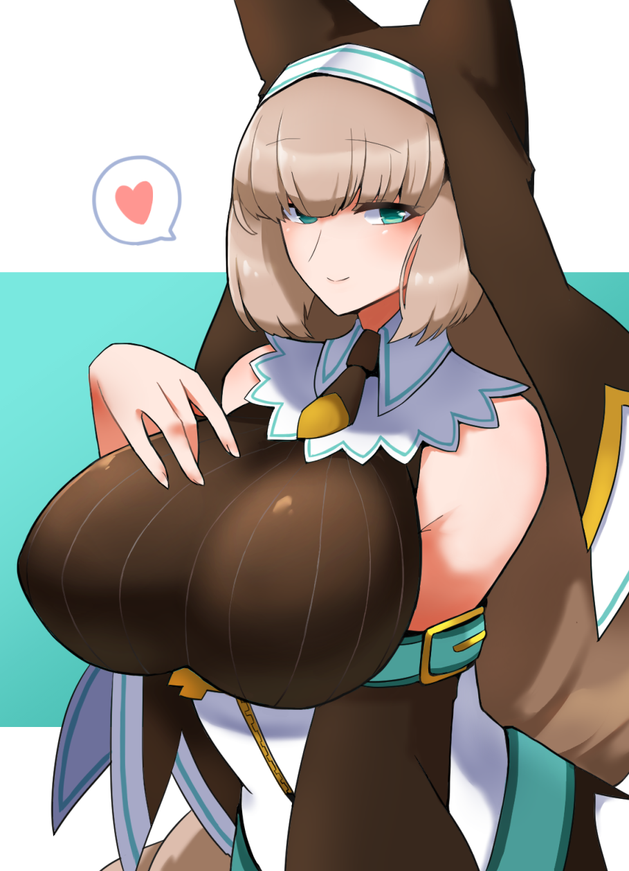1girl, akira_(ysfp7542), animal_ears, bangs, bare_shoulders, blush, bombergirl, breasts