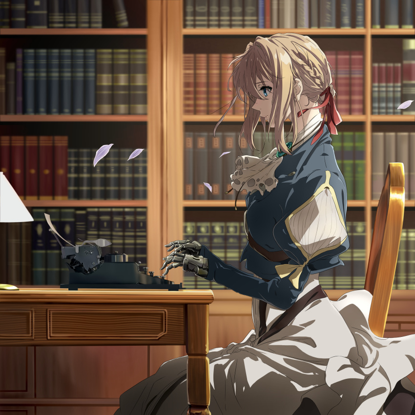 1girl, absurdres, album_cover, anime_coloring, bangs, blonde_hair, blue_eyes, blue_jacket