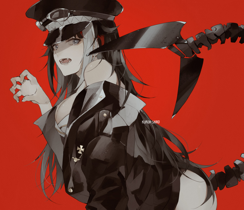 absurdres, azur_lane, black_hair, blue_eyes, deutschland_(azur_lane), eyewear_on_headwear, goggles, goggles_on_headwear