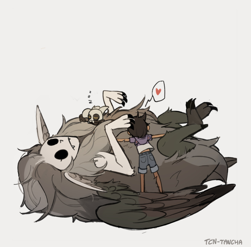 1girl, alternate_form, animal_hood, black_hair, cat_hood, creature, dark_skin, edalyn_clawthorne